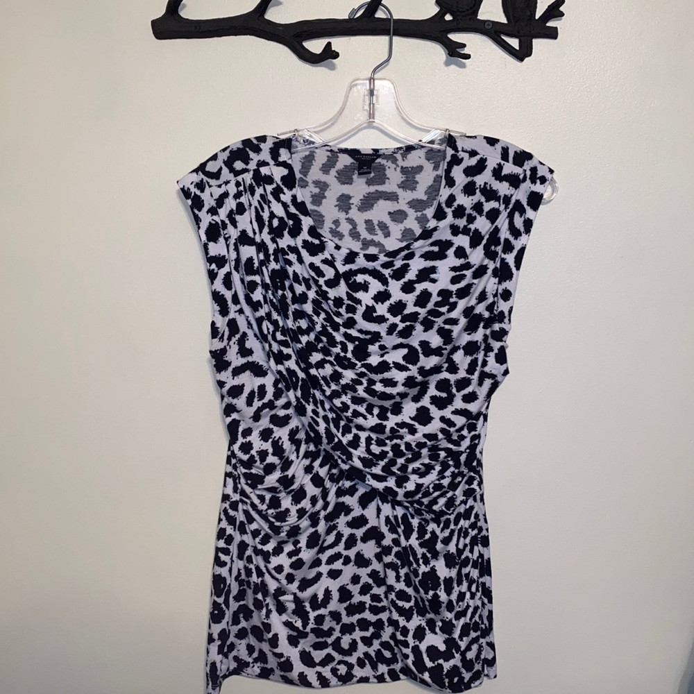 Ann Taylor Leopard Patterned Tank Top